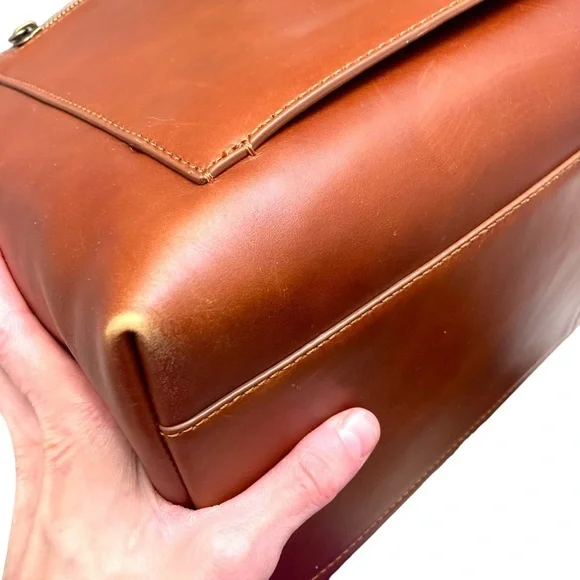 Always limited edition brown leather duffle bag unisex